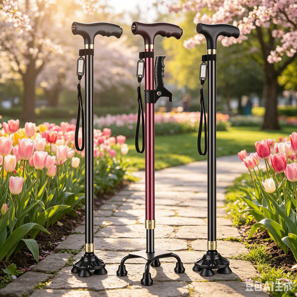 Elderly Crutches Shock-resistant Crutches Big Four-legged Cane、walking aid、walking cane、tongkat orang tua、tongkat lipat、 4 kaki、Foldable walking stick for elderly、tongkat kaki 4、拐杖椅子