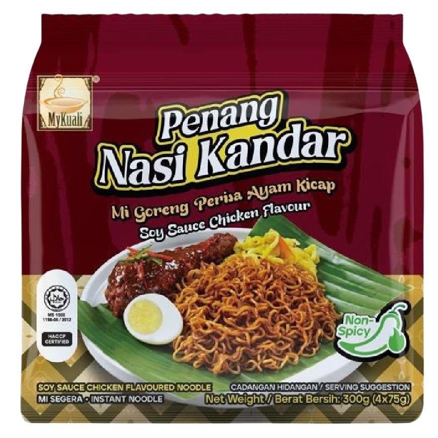 MyKuali Penang Nasi Kandar Noodle Soy Sauce Chicken Flavour 4x75g