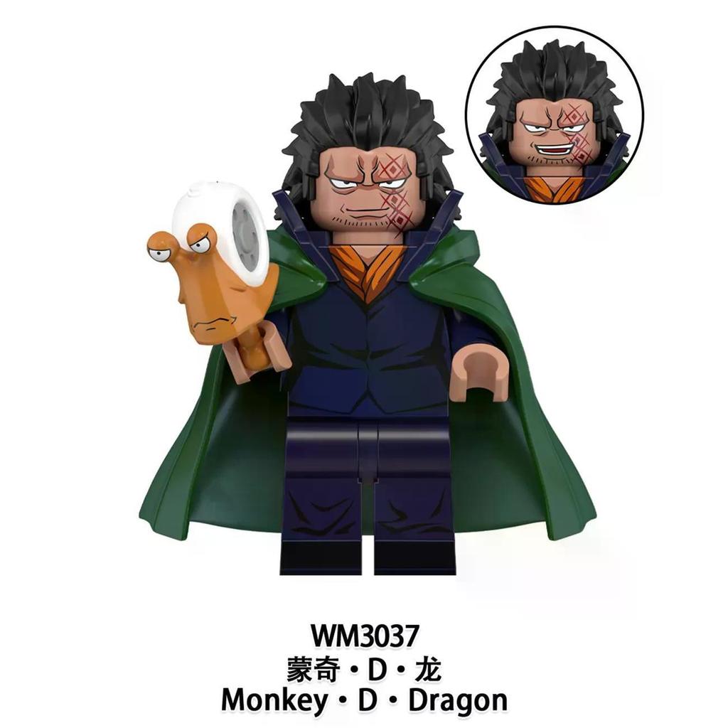 2026 New Style Compatible Lego Minifigure Building Blocks Four-speed Luffy Caesar Coulang Doll One Piece Assembled Toy Model20260921