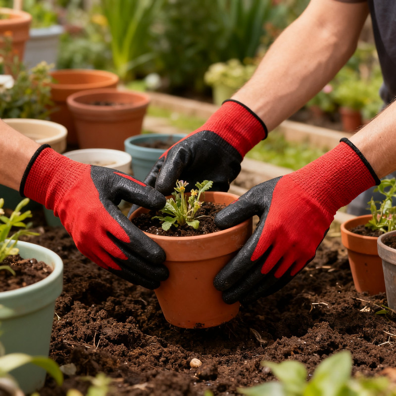 12 Pairs Safety Working Gloves Coated Labor Protection Gloves Gardening Industrial Sarung Tangan 