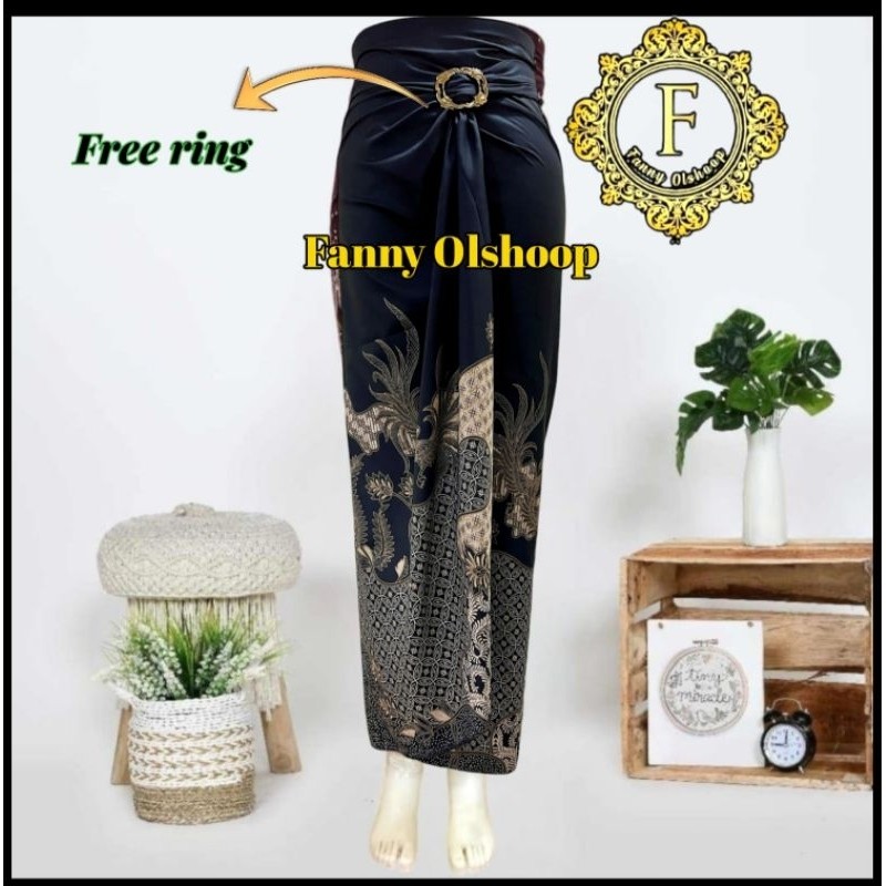 Must Versatile Kebaya bottom wrap skirt Contemporary batik drawstring modern saruni motif Premium - Image 5
