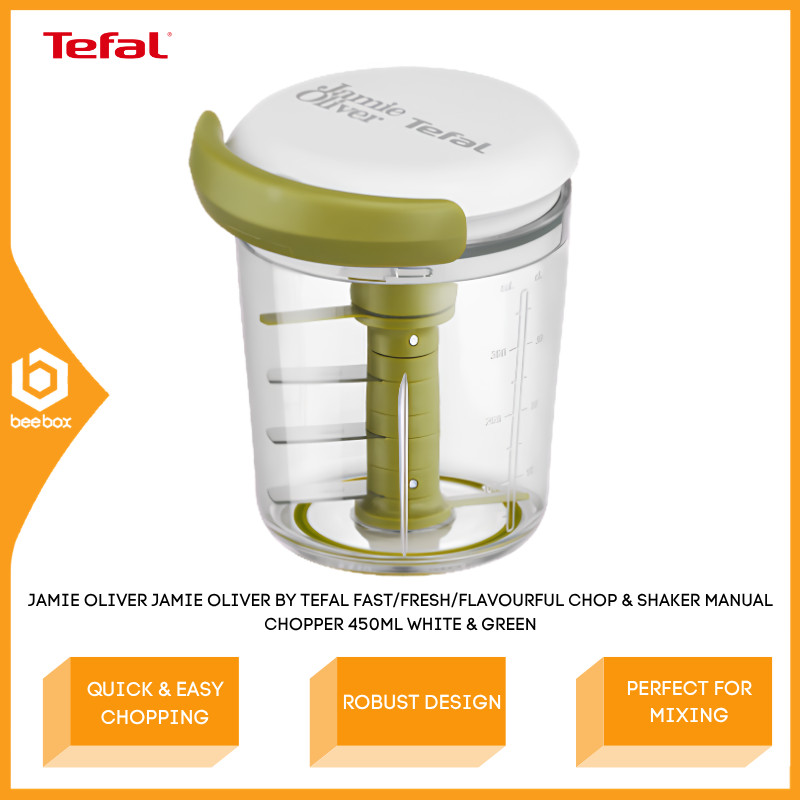 Tefal Jamie Oliver by Tefal Chop & Shaker Manual Chopper Quick And Easy Chopping K1644144 Mesin Pencincang