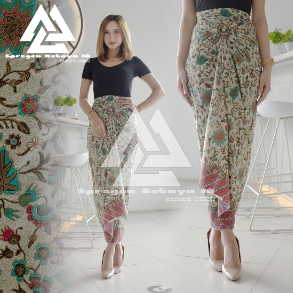 Reliable Essential SKI Premium Batik Wrap Skirt Modern Silk Ring Party Graduation Kebaya Bottom SpregenKebaya Quality... - Image 3
