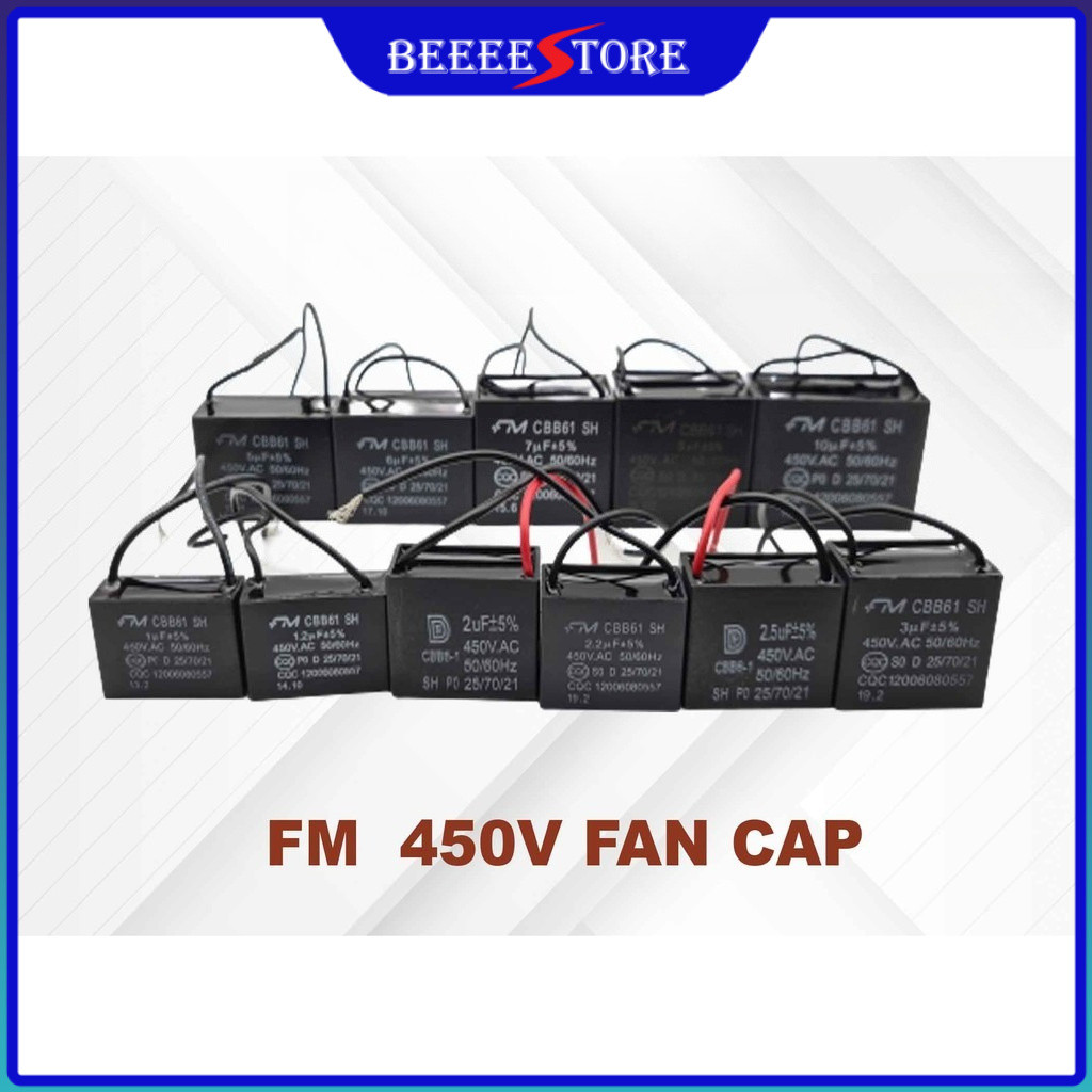 🔥【Ready Stock】FM CAPACITOR CAPACITOR OR CONDESOR FOR FAN CEILING FAN TABLE FAN (KAPASITOR KIPAS MESIN DAN LAIN)