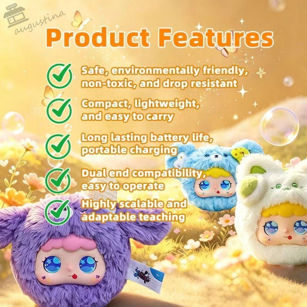 AUGUSTINA AI Cat Plush Toy, AI Continuous Dialogue Personal Companion AI Cat Spirit Pendant, Intelligent Voice Communication AI Cute Pets AI Companion Doll KeyChain