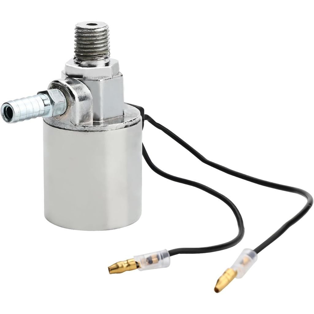 1/4" NPT 12V/24V Injap Solenoid Klakson Udara Untuk Klakson Udara Kereta Api dan Lori dengan Perumah Logam Bersalut Krom (Injap Solenoid Elektrik, 12V/24V)