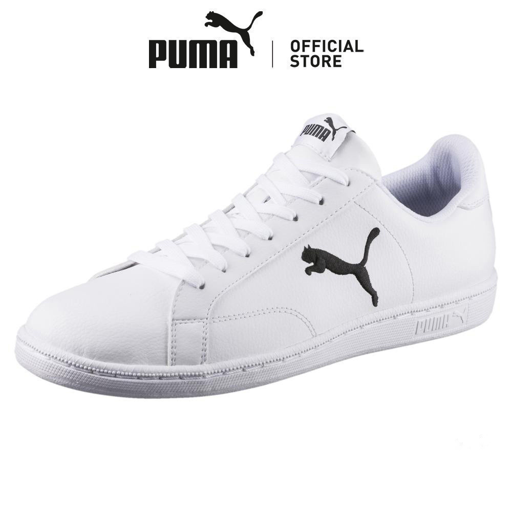 PUMA Unisex Smash Cat Leather Shoes (White)