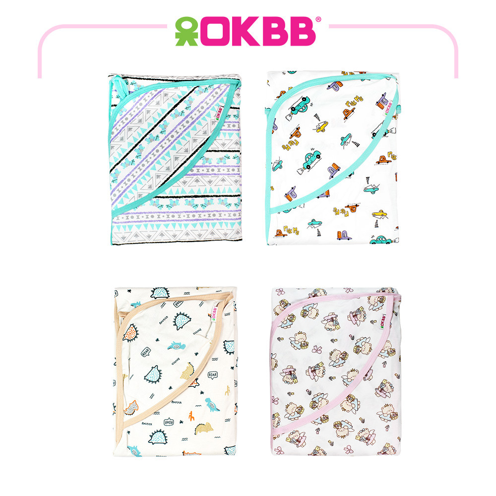 OKBB Baby Blanket Full Printed with Hood BK001