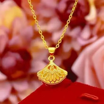 Emas loket 916 Ginkgo Leaf /916 Gold Leaf Charm Series Loket Emas 916