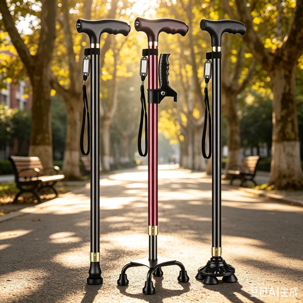 Elderly Crutches Shock-resistant Crutches Big Four-legged Cane、walking aid、walking cane、tongkat orang tua、tongkat lipat、 4 kaki、Foldable walking stick for elderly、tongkat kaki 4、拐杖椅子