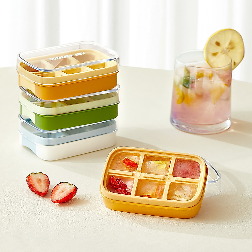 [Tersedia] [Ice Tray / Acuan Ais] Acuan Ais Silikon, Pembuat Peti Sejuk Rumah, Reka Bentuk Penutup Tekan, Mini Gred Makanan, Pembuat Kiub, Pelepasan Cepat - Dulang Silikon | Silicone Ice Tray | Acuan Aiskrim | Ice Cube Tray | Pembuat Ais