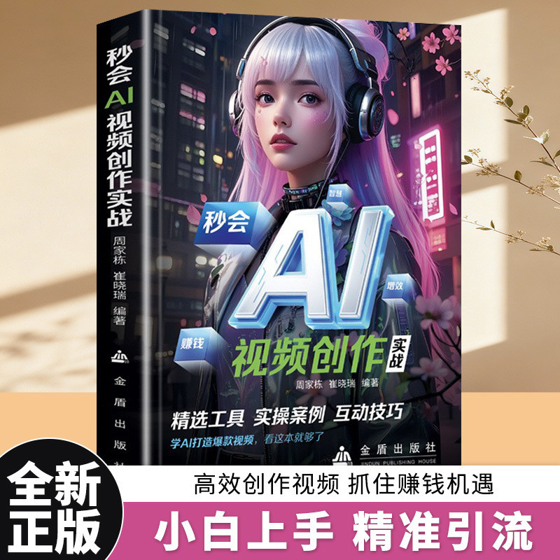 秒会AI视频创作实战零基础入门AI短视频制作教程自媒体变现工具书Second Will AI Video Creation Practical Zero Basic Introduction20260714