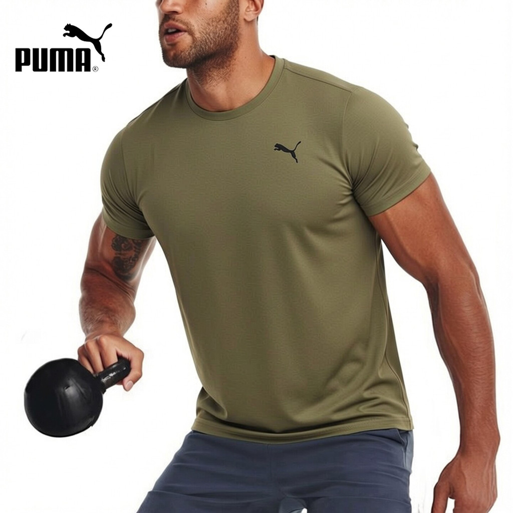 Inter 丨 Puma Puma Quick-Drying Short-Sleeved Men's Clothing 2026 Summer New Style Sportswear Running Breathable Round Neck T-Shirt