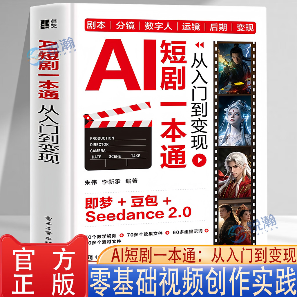 特价好物推荐AI短剧一本通从入门到变现正版指挥AI做漫剧零基础掌握漫剧创作全流程零基础入门从选剧本开始讲起豆包AI即梦教程书籍AI Short Play One-to-One Pass From Getting Started t现货促销