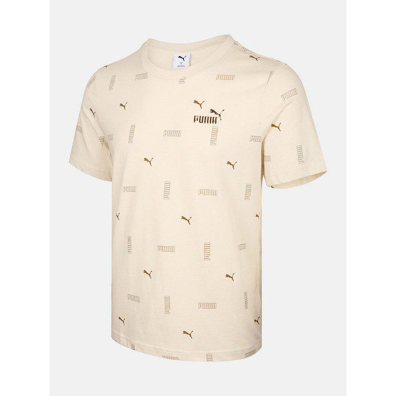 PUMA PUMA Men's Clothing 2026 Summer New Style ESS METALLIC AOP SS Sports Casual T-Shirt694451