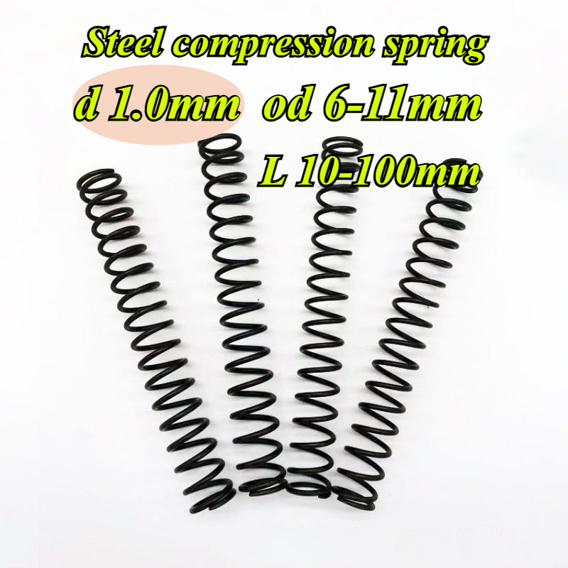 65Mn spring steel compression spring d1.0mm strong pressure, return spring, compression spring, anti-fatigue【MHJ-MB】