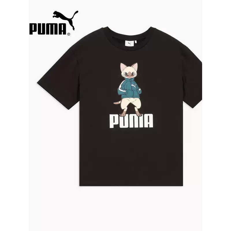 PUMA PUMA Men Women Clothing 2026 Spring New Style PUMA X MONSTER HUNTER Casual T-Shirt636486
