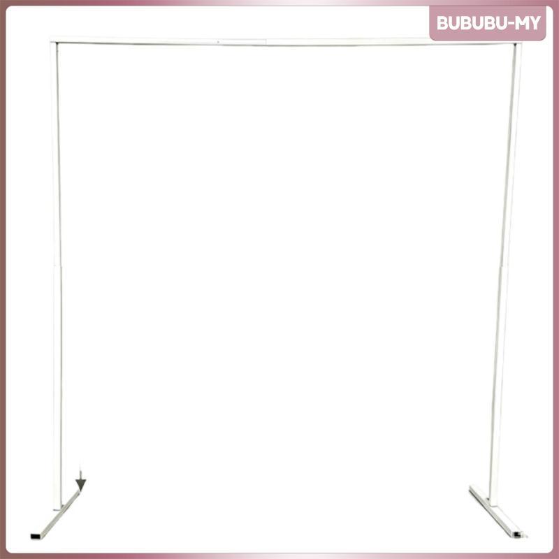 [BububuMY] Quick Setup Square Metal Arch Portable Wedding Arch Frame Heavy-Duty Backdrop Stand with Base Long-Lasting fo