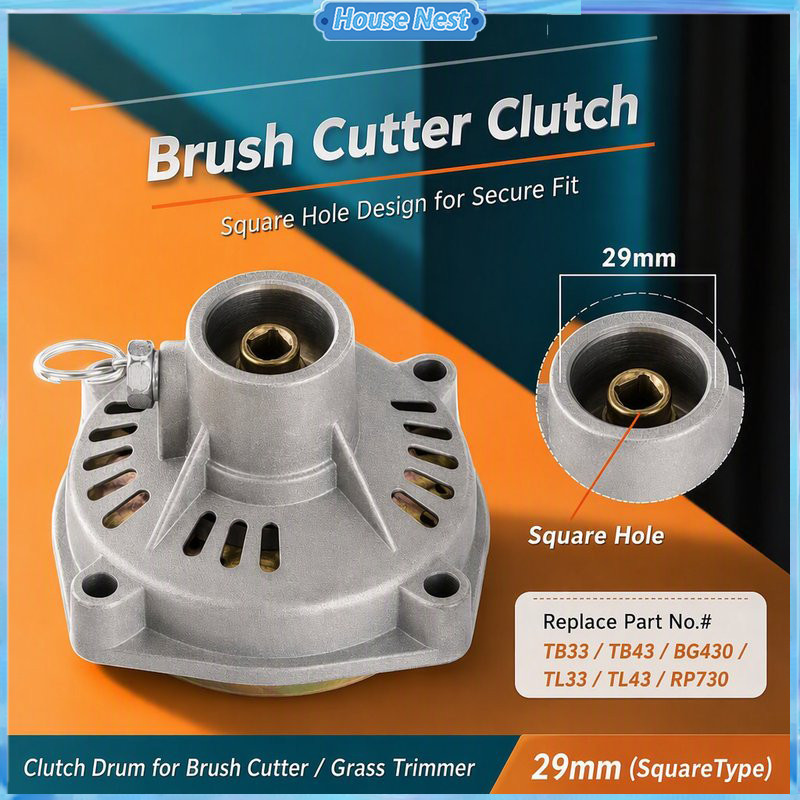 TB33 TB43 BG430 TL33/43 Clutch Drum Brush Cutter Clutch Drum 29mm(SquareType) Mesin Potong Rumput Mangkuk Clutch Housing