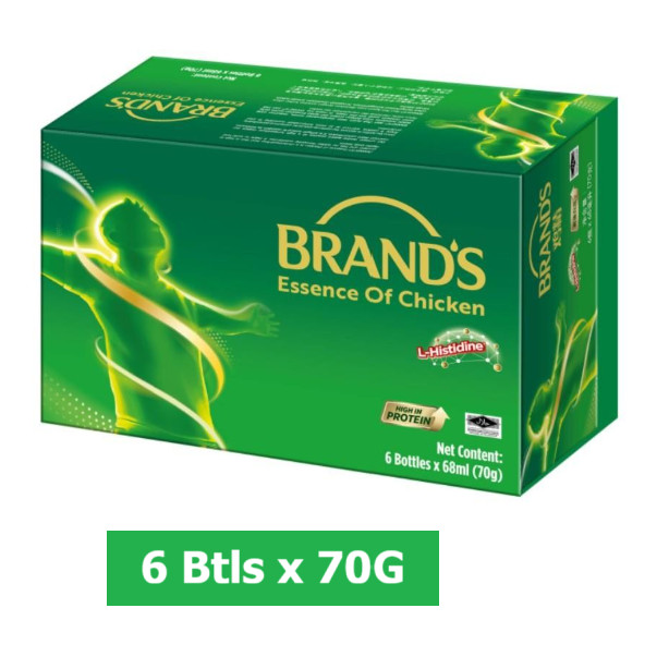 BRANDS Essence of Chicken 6 Bottles X 70G - High In Protein L-Histidine