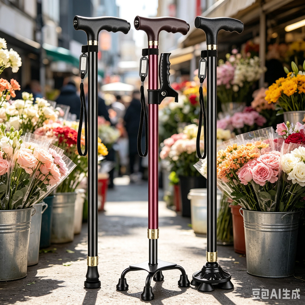 Elderly Crutches Shock-resistant Crutches Big Four-legged Cane、-*&***&&--&-**-*--&-&*-**&&-----、walking aid、walking cane、tongkat orang tua、tongkat lipat、 4 kaki、Foldable walking stick for elderly、tongkat kaki 4、拐杖椅子