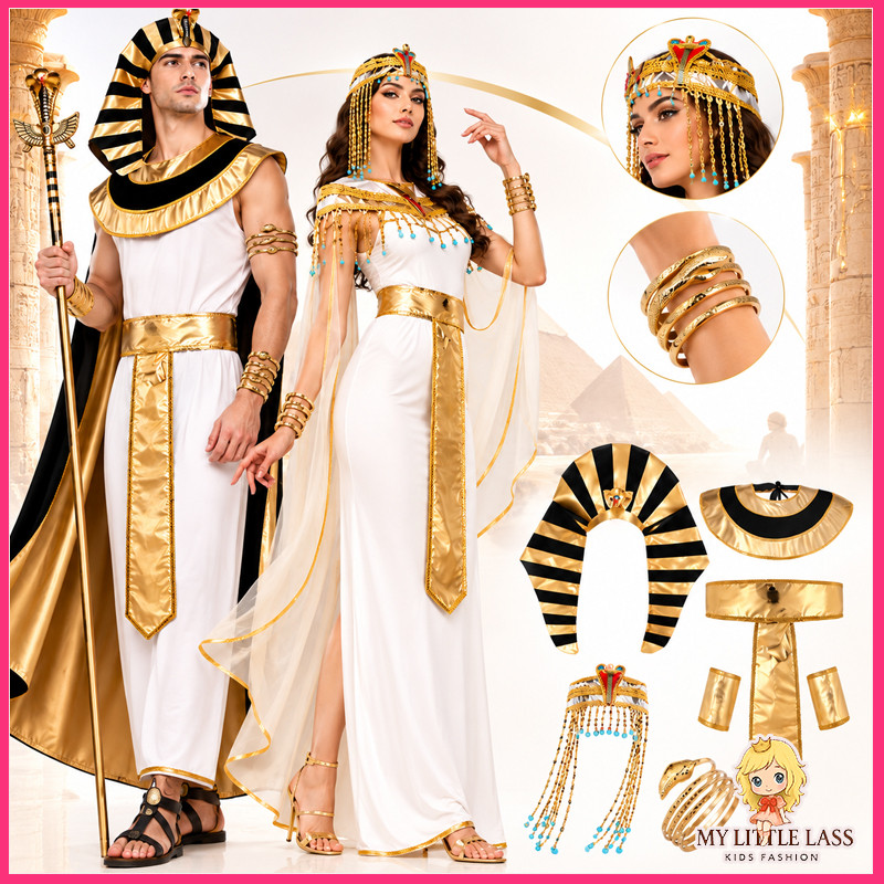 MYLITTLELASS Egyptian Headband Cobra Snake Jewels Gold Cleopatra Headwear Cleopatra Necklace