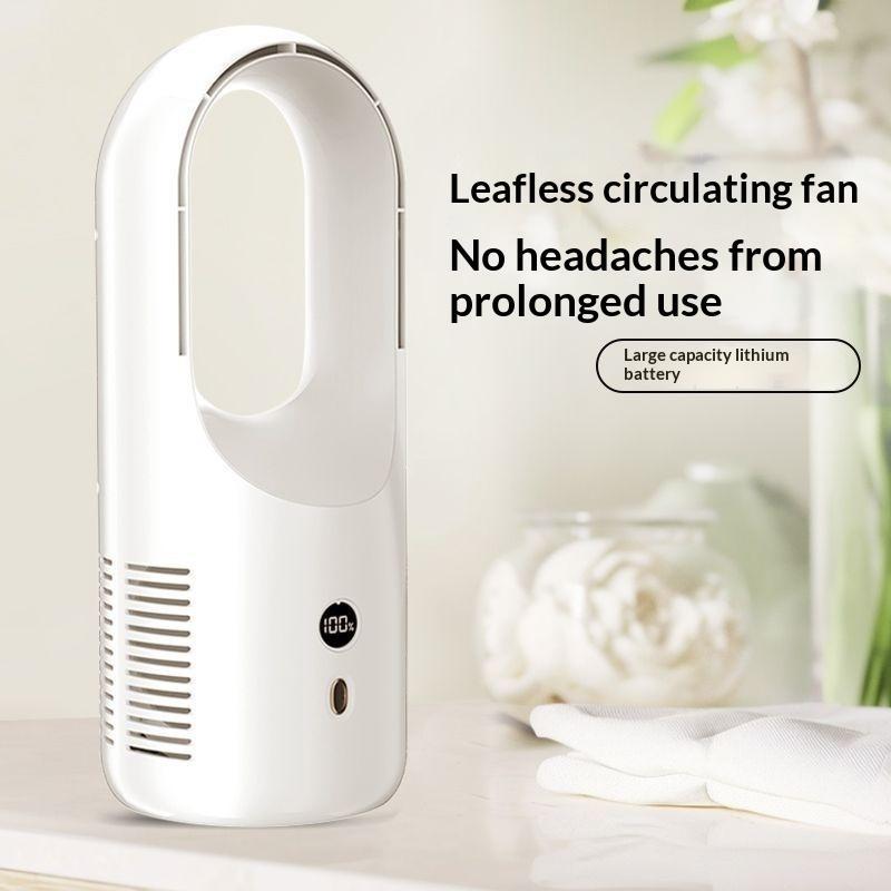 Mini USB Bladeless Fan Portable Desktop Table Fan Low Noise for Study Office Bedroom kipas usb