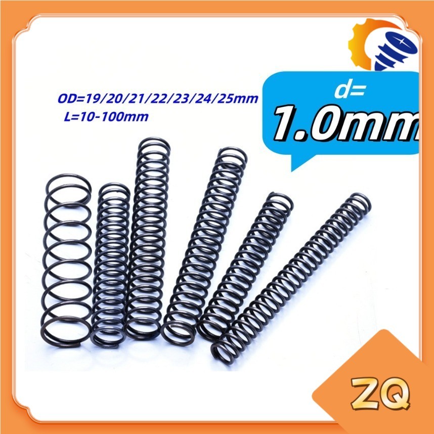 65Mn spring steel compression spring d1.strong pressure, return spring, compression spring, anti-fatigue【ZQ-MB】