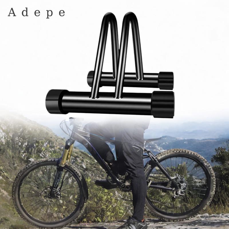 Adepe Floor Stand Black Bike Parking Rack for Apartments Garages Hybrid Bikes