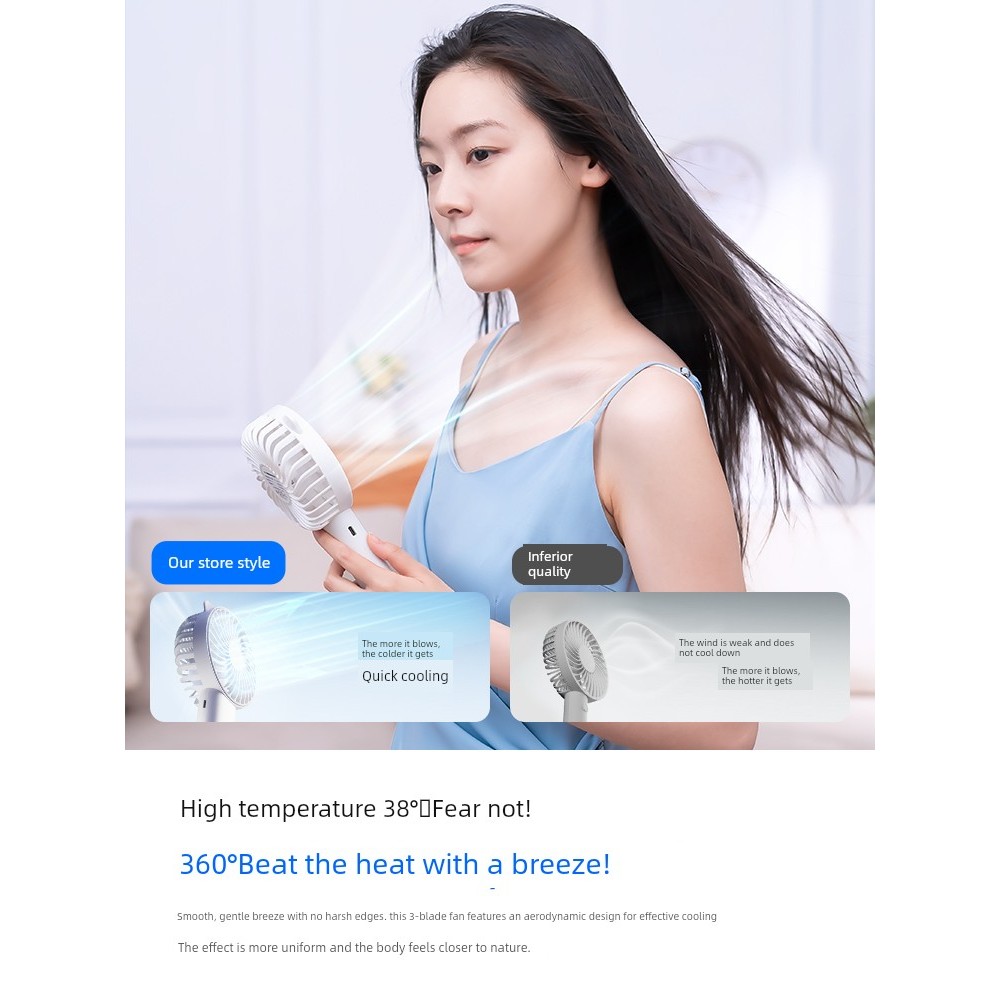 | 制冷小风扇 | 【kipas mini bateri tahan lama】 kipas turbo mini ☜New Handheld High Wind Small Fan Mini Portable Portable Charging Long Battery Life Student Dormitory Office Desktop Small Fan Mini Class Mute usb Rechargeable Small Fan✥