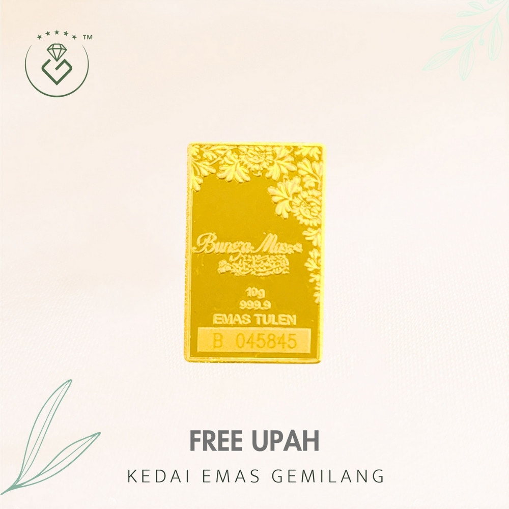 [Kedai Emas Gemilang] 8001247 {GB10} Public Gold 10G (B045845) Gold Bar (2.4Cm)&hellip;
