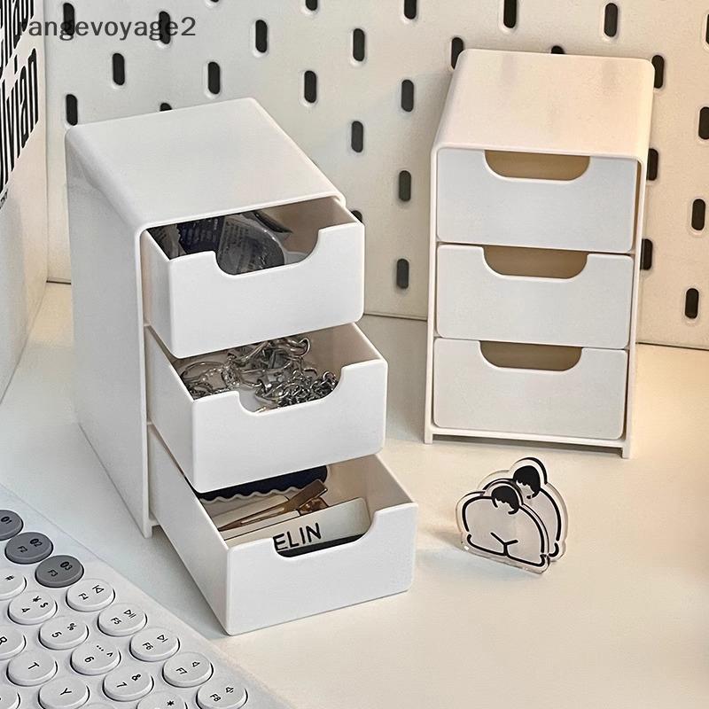 rangevoyage2] Simple 3-layer Drawer Desktop Mini Storage Box Multi-functional Jewelry S…