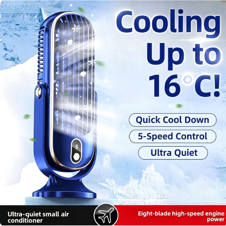 Desktop Portable Small Fan USB Rechargeable Car Household Shaking Head Fan Mini Electric Fan kipas kereta usb