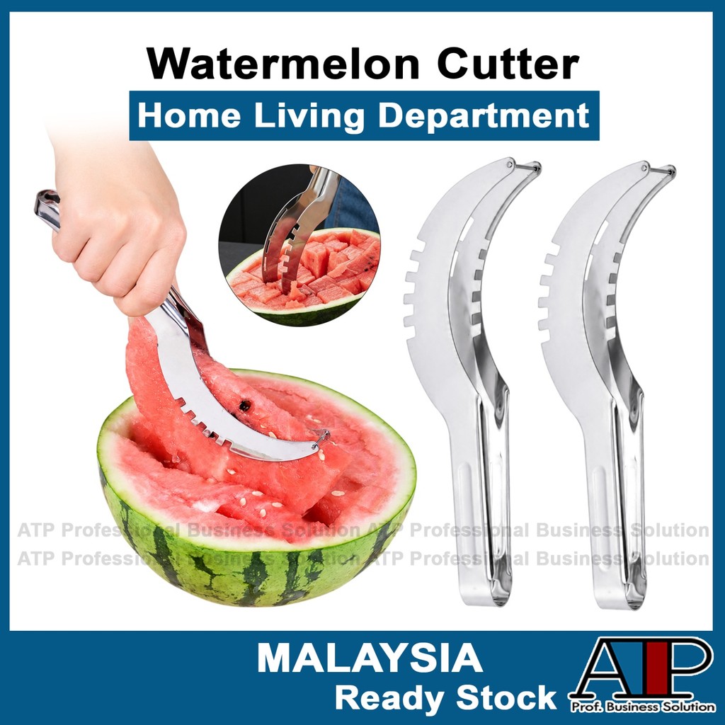 Pantry Alat Penghiris Tembikai Quick Watermelon Slicing Tools Fruit Cutter Stainless Steel Watermelon Knife and Slicer