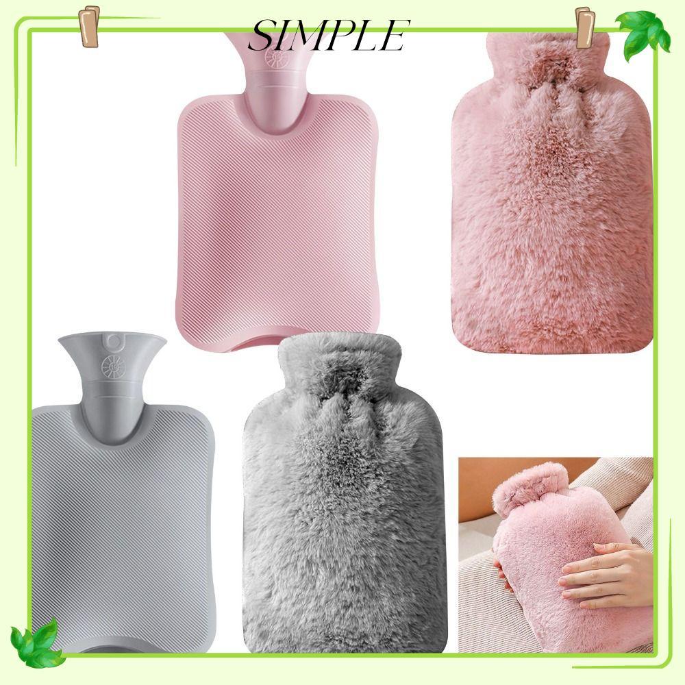 Simpleshop Hot Water Bottle, Hot Pack Soothing Aching Hot Water Bag, Thick Soft 1/2l Ha…