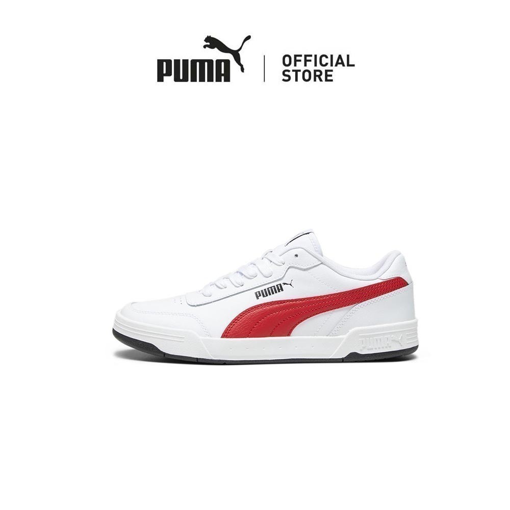 PUMA Unisex Caracal Shoes (White-Red)