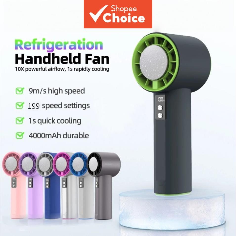 Leftlimit Ice pack handheld fan USB mini stepless speed control powerful cooling mini fan Pek ais Leftlimit kipas tangan USB mini kawalan kelajuan tanpa langkah kipas penyejukan berkuasa