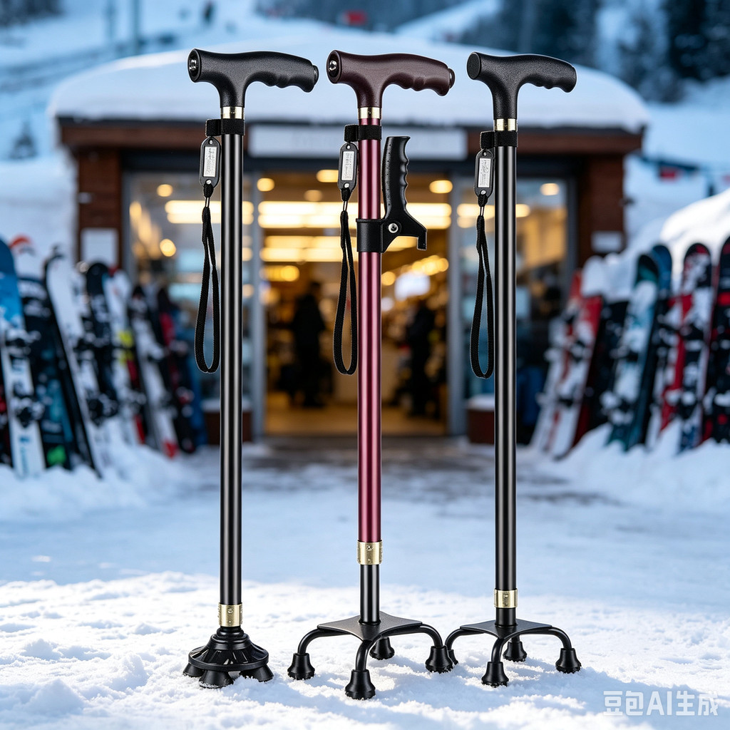 Elderly Crutches Shock-resistant Crutches Big Four-legged Cane、walking aid、walking cane、tongkat orang tua、tongkat lipat、 4 kaki、Foldable walking stick for elderly、tongkat kaki 4、拐杖椅子
