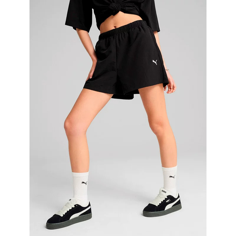 Puma Puma Women's Pants 2025 Summer New Style WARDROBE ESS A-Line Sports Shorts631918