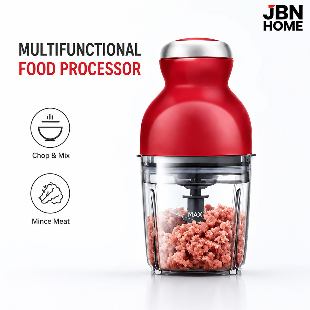 Multi-functional Capsule Cutter Spin Chopper Meat Grinder Blender Pencincang Bawang Daging Mesin Capsule Food (900ml)