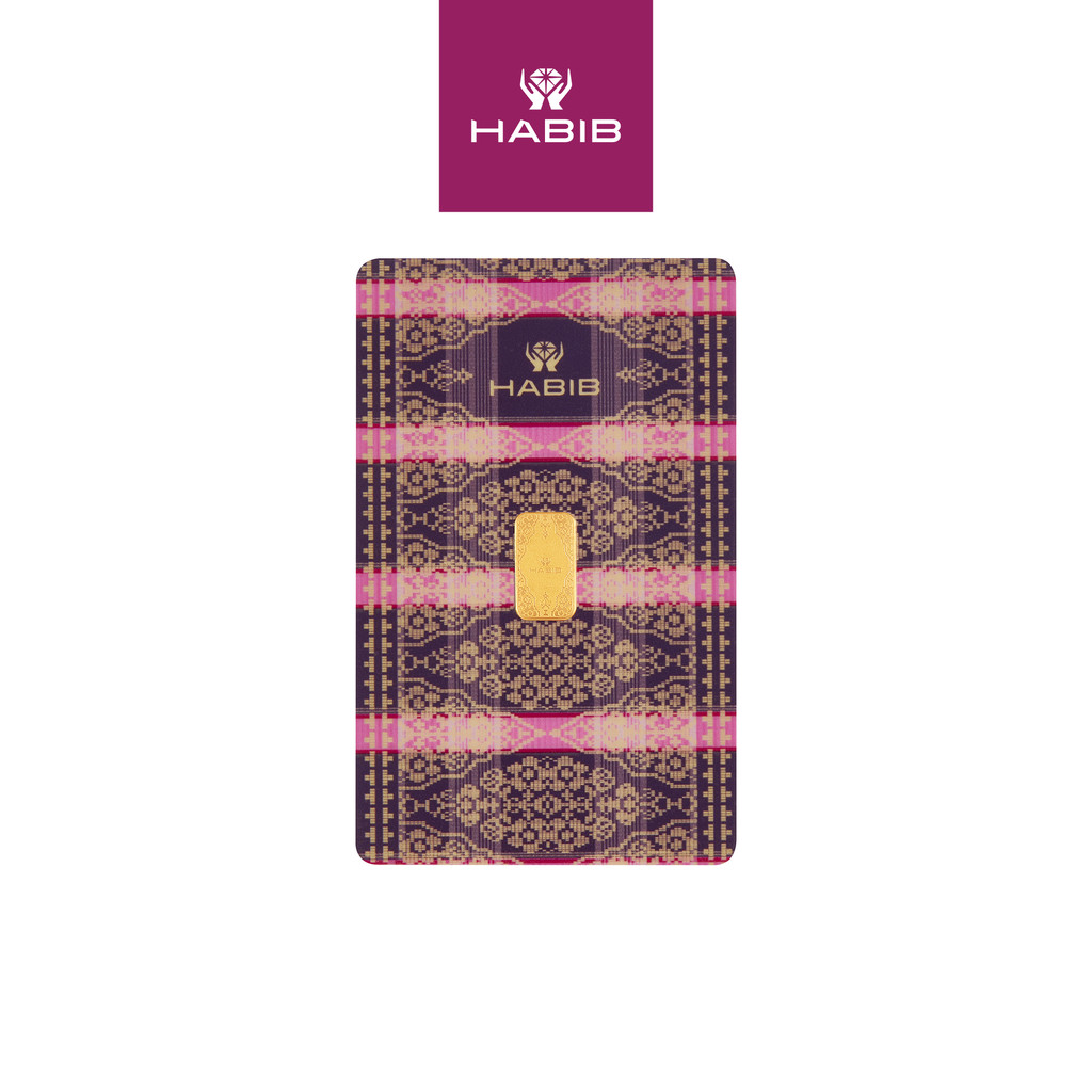 HABIB 1g 999.9 Gold Bar Songket Collection