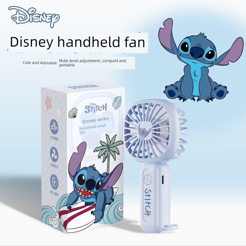 usb kipas mini kipas aircond mini kipas Disney Disney DS11 Handheld Small Fan Stitch Mary Cat Couple Small Electric Fan Ultra-Long Battery Life Silent Portable Portable Portable Charging Mini Student Desktop Outdoor Small Fan