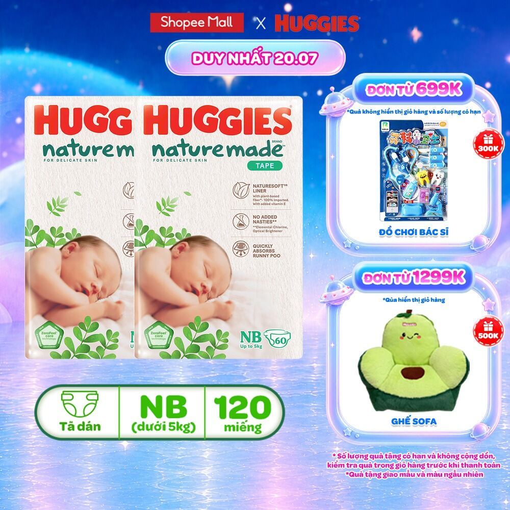 Exclusive Live] Combo of 2 packs of Huggies Skin Perfect Mega Jumbo Diapers & NatureMad…
