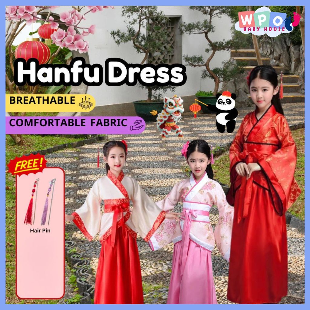 Children Hanfu Traditional Chinese Dance Costume Stage Dress Dance Costume National Hanfu