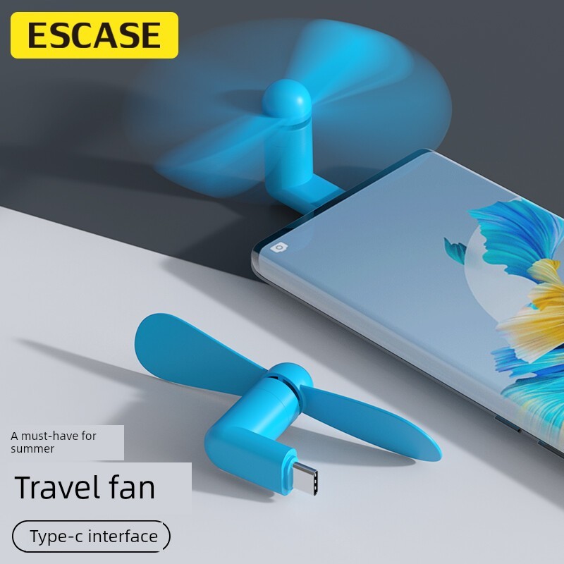 kipas usb kipas mini mini kipas aircond Suitable for Mini USB Small Fan Mobile Phone Interface Universal Outdoor Energy-Saving Mute Small Portable Portable Fan Student Dormitory Charging Treasure Android Type-c Port Office Fan