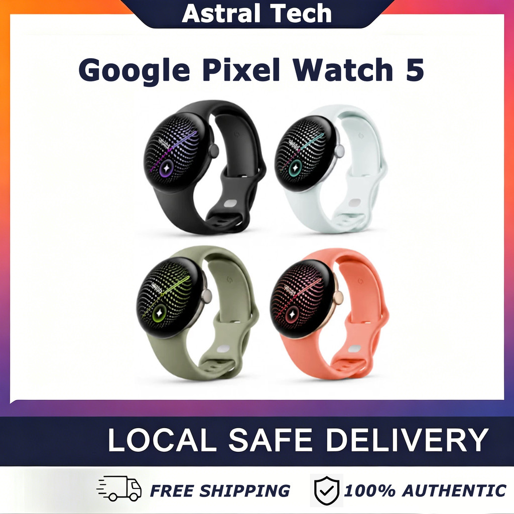 【Newest】Google Pixel Watch 5 Smart Watch AMOLED Waterproof Fitness Tracker Gemini AI Heart Rate Monitor GPS Sports 