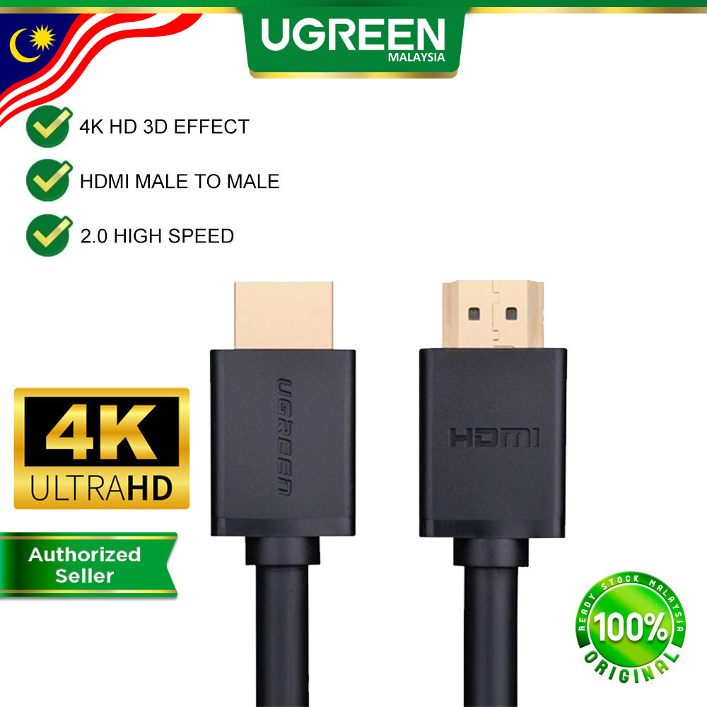 UGREEN Premium HDMI Cable 4K 2.0 High Speed Adapter 3D Male To Male Ethernet Laptop PS4 Pro PC RTX3060 HDMI Cable 60hz