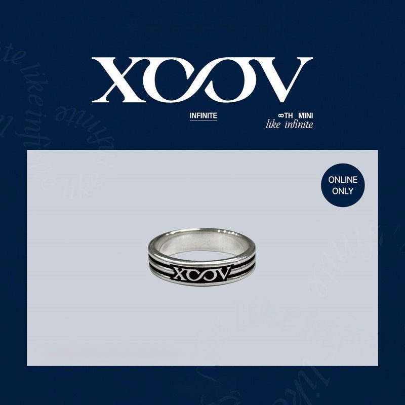 INFINITE韩国男团戒指偶像组合应援周边指环小众时尚百搭男女同款 INFINITE Korean boy band ring, idol group support merchandise, niche fashion versatile ring for both men and women
