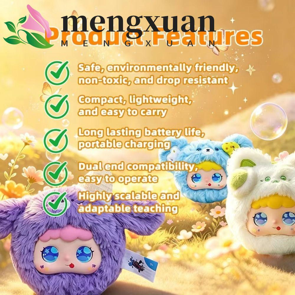 MENGXUAN AI Cat Plush Toy, Personal Companion AI Continuous Dialogue AI Cat Spirit Pendant, AI Cute Pets Winking Interaction Intelligent Voice Communication Voice Chat Toy Pendant