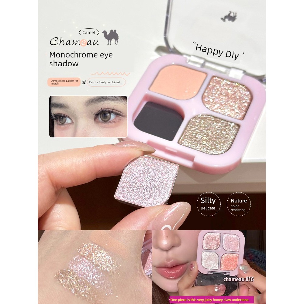 eyeshadow palette eyeshadow Clearance Korea chameau monokrom eye shadow unta pearlescent matte flutter bottom set disk eyeshadow disk murah
